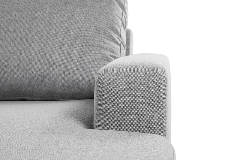 Crazy 4-sits Vänstervänd U-formad Large Soffa med Divan och Schäslong i Tyg - Grå - Möbler - Soffa - Divansoffa & schäslongsoffa - 4 sits soffa med divan