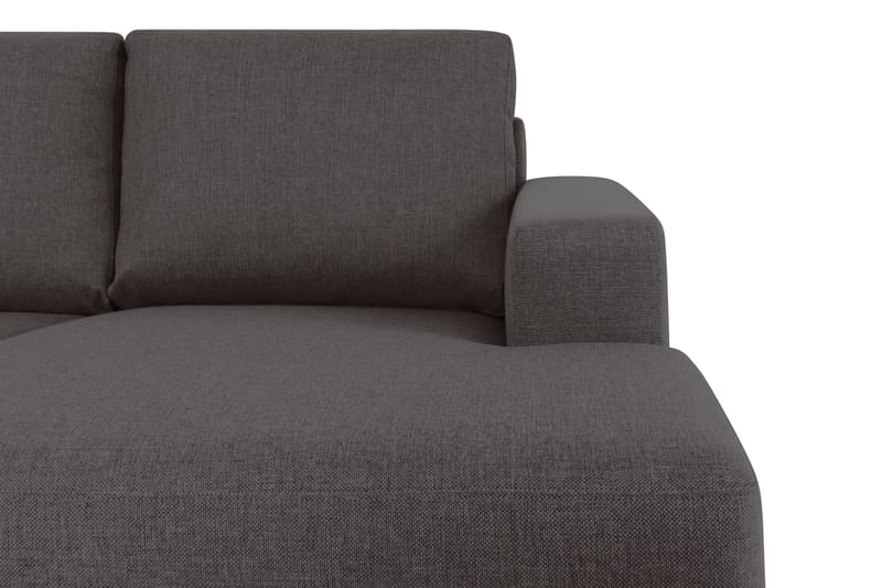 Crazy 4-sits Vänstervänd U-formad Small Soffa med Divan och Schäslong i Tyg - Mörkgrå - Möbler - Soffa - Divansoffa & schäslongsoffa - 4 sits soffa med divan