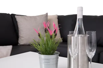 Crazy 5-sits Vänstervänd L-formad Schäslongsoffa i Konstläder - Svart - Möbler - Soffa - Divansoffa & schäslongsoffa - 4 sits soffa med divan