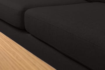 Crazy 5-sits Vänstervänd L-formad Schäslongsoffa i Tyg - Antracit - Möbler - Soffa - Divansoffa & schäslongsoffa - 4 sits soffa med divan