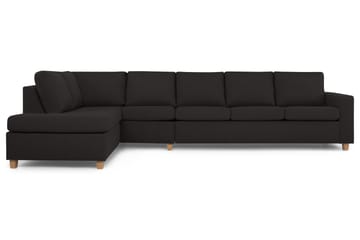 Crazy 5-sits Vänstervänd L-formad Schäslongsoffa i Tyg - Antracit - Möbler - Soffa - Divansoffa & schäslongsoffa - 4 sits soffa med divan