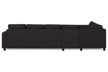 Crazy 5-sits Vänstervänd L-formad Schäslongsoffa i Tyg - Antracit - Möbler - Soffa - Divansoffa & schäslongsoffa - 4 sits soffa med divan