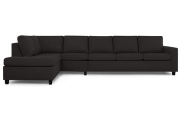 Crazy 5-sits Vänstervänd L-formad Schäslongsoffa i Tyg - Antracit - Möbler - Soffa - Divansoffa & schäslongsoffa - 4 sits soffa med divan