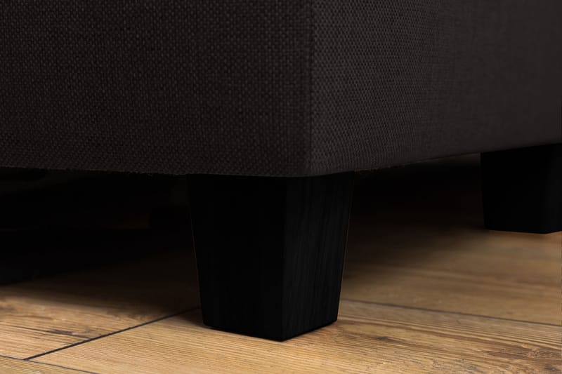 Crazy 5-sits Vänstervänd L-formad Schäslongsoffa i Tyg - Antracit - Möbler - Soffa - Divansoffa & schäslongsoffa - 4 sits soffa med divan