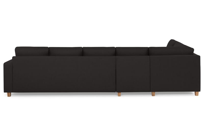 Crazy 5-sits Vänstervänd L-formad Schäslongsoffa i Tyg - Antracit - Möbler - Soffa - Divansoffa & schäslongsoffa - 4 sits soffa med divan