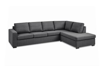 Crazy Limited Edition 4-sits Högervänd L-formad Schäslongsoffa i Tyg - Mörkgrå - Möbler - Soffa - Divansoffa & schäslongsoffa - 4 sits soffa med divan