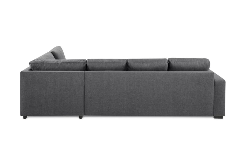 Crazy Limited Edition 4-sits Högervänd L-formad Schäslongsoffa i Tyg - Mörkgrå - Möbler - Soffa - Divansoffa & schäslongsoffa - 4 sits soffa med divan