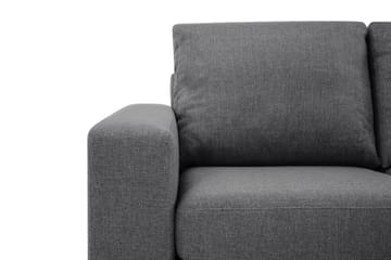 Crazy Limited Edition 4-sits Högervänd L-formad Schäslongsoffa i Tyg - Mörkgrå - Möbler - Soffa - Divansoffa & schäslongsoffa - 4 sits soffa med divan