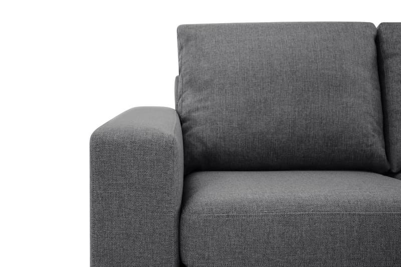 Crazy Limited Edition 4-sits Högervänd L-formad Schäslongsoffa i Tyg - Mörkgrå - Möbler - Soffa - Divansoffa & schäslongsoffa - 4 sits soffa med divan