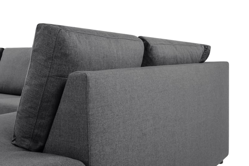 Crazy Limited Edition 4-sits Högervänd L-formad Schäslongsoffa i Tyg - Mörkgrå - Möbler - Soffa - Divansoffa & schäslongsoffa - 4 sits soffa med divan