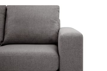 Crazy Limited Edition 4-sits Vänstervänd L-formad Djup Schäslongsoffa i Tyg - Grå - Möbler - Soffa - Divansoffa & schäslongsoffa - 4 sits soffa med divan