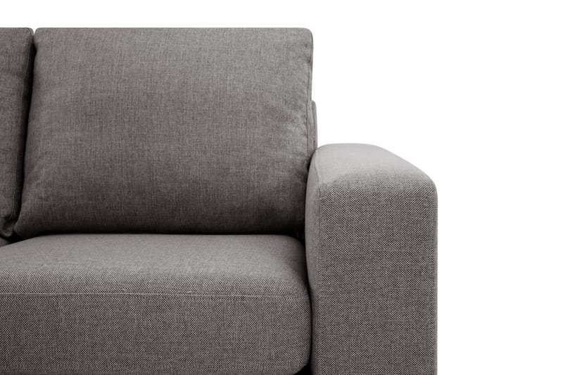 Crazy Limited Edition 4-sits Vänstervänd L-formad Djup Schäslongsoffa i Tyg - Grå - Möbler - Soffa - Divansoffa & schäslongsoffa - 4 sits soffa med divan