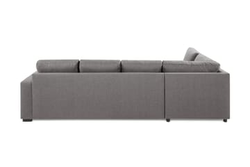 Crazy Limited Edition 4-sits Vänstervänd L-formad Djup Schäslongsoffa i Tyg - Grå - Möbler - Soffa - Divansoffa & schäslongsoffa - 4 sits soffa med divan