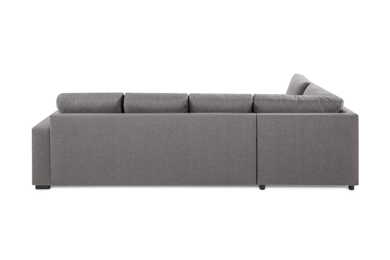Crazy Limited Edition 4-sits Vänstervänd L-formad Djup Schäslongsoffa i Tyg - Grå - Möbler - Soffa - Divansoffa & schäslongsoffa - 4 sits soffa med divan