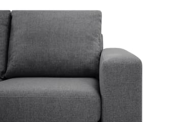 Crazy Limited Edition 4-sits Vänstervänd L-formad Schäslongsoffa i Tyg - Mörkgrå - Möbler - Soffa - Divansoffa & schäslongsoffa - 4 sits soffa med divan