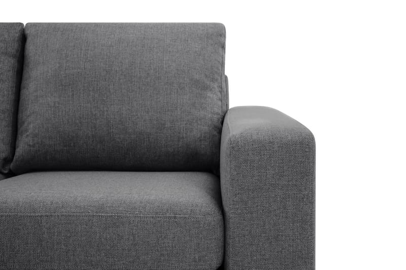 Crazy Limited Edition 4-sits Vänstervänd L-formad Schäslongsoffa i Tyg - Mörkgrå - Möbler - Soffa - Divansoffa & schäslongsoffa - 4 sits soffa med divan