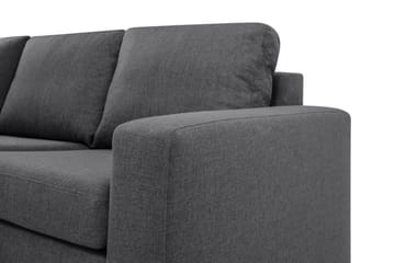 Crazy Limited Edition 4-sits Vänstervänd L-formad Schäslongsoffa i Tyg - Mörkgrå - Möbler - Soffa - Divansoffa & schäslongsoffa - 4 sits soffa med divan