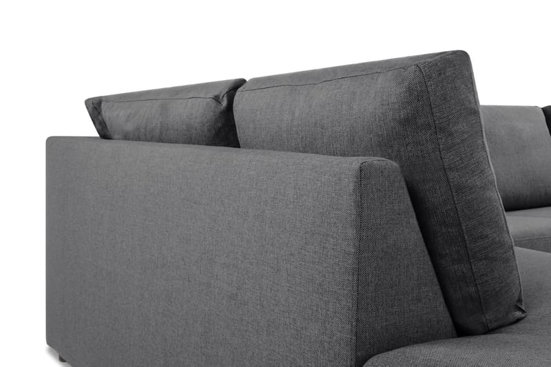 Crazy Limited Edition 4-sits Vänstervänd L-formad Schäslongsoffa i Tyg - Mörkgrå - Möbler - Soffa - Divansoffa & schäslongsoffa - 4 sits soffa med divan