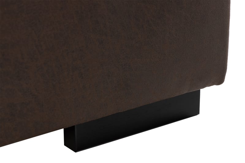 Cuba 4-sits Högervänd L-formad Schäslongsoffa i Konstläder/Tyg - Brun / Beige - Möbler - Soffa - Divansoffa & schäslongsoffa - 4 sits soffa med divan