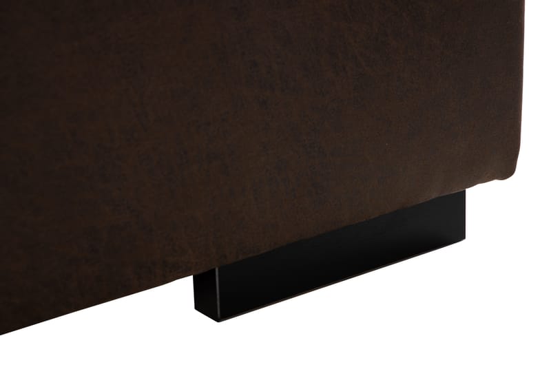 Cuba 4-sits Högervänd L-formad Schäslongsoffa i Konstläder/Tyg inkl Kuvertkuddar - Brun / Beige - Möbler - Soffa - Divansoffa & schäslongsoffa - 4 sits soffa med divan