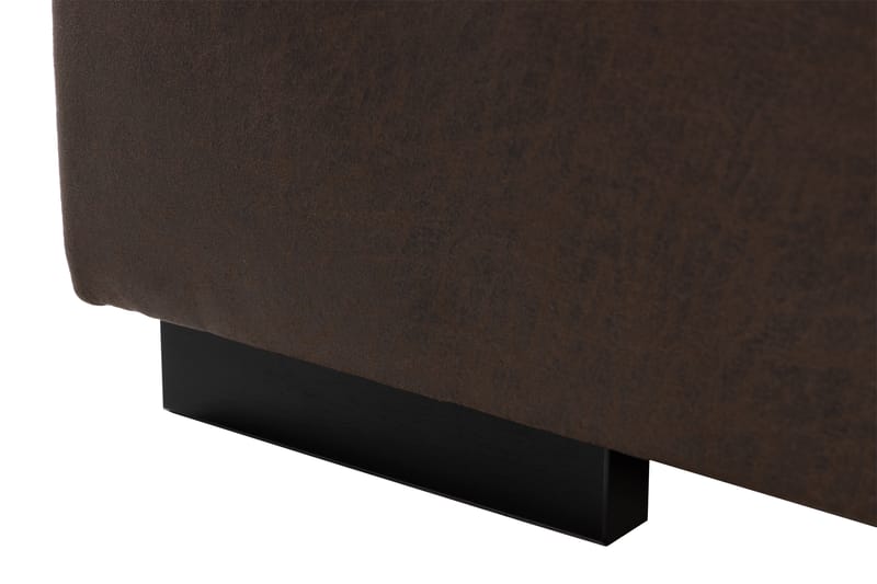Cuba 4-sits Vänstervänd L-formad Schäslongsoffa i Manchester/Konstläder - Brun / Beige - Möbler - Soffa - Divansoffa & schäslongsoffa - 4 sits soffa med divan