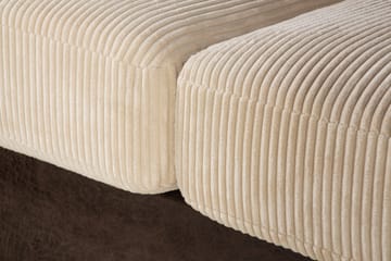 Cuba 4-sits Vänstervänd L-formad Schäslongsoffa i Manchester/Konstläder inkl Kuvertkuddar - Brun / Beige - Möbler - Soffa - Divansoffa & schäslongsoffa - 4 sits soffa med divan