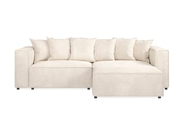 Cubo 4-sits L-formad Djup Modulsoffa med Divan i Manchester - Beige - Möbler - Soffa - Divansoffa & schäslongsoffa