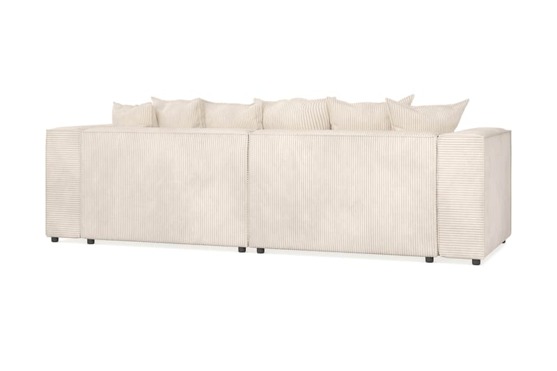 Cubo 4-sits L-formad Djup Modulsoffa med Divan i Manchester - Beige - Möbler - Soffa - Divansoffa & schäslongsoffa