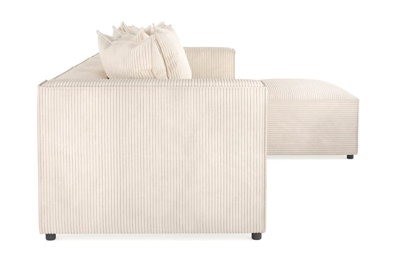 Cubo 4-sits Vändbar L-formad Djup Modulsoffa med Divan i Manchester - Beige - Möbler - Soffa - Divansoffa & schäslongsoffa - 3 sits soffa med divan