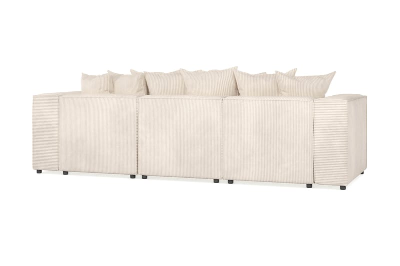 Cubo 4-sits Vändbar L-formad Djup Modulsoffa med Divan i Manchester - Beige - Möbler - Soffa - Divansoffa & schäslongsoffa - 3 sits soffa med divan