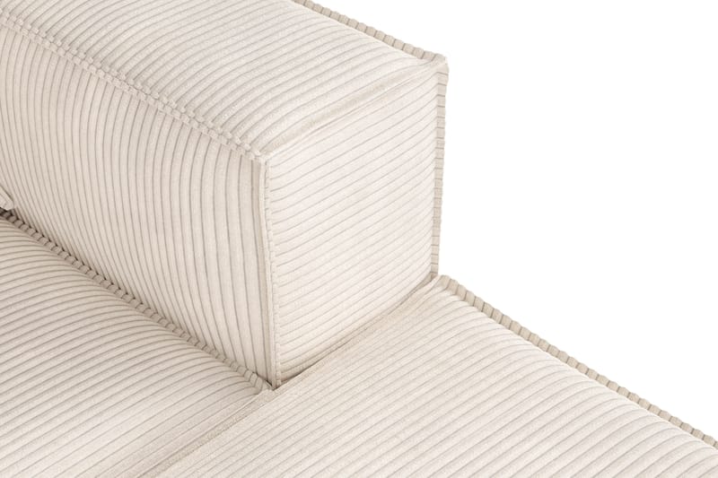 Cubo 4-sits Vändbar L-formad Djup Modulsoffa med Divan i Manchester - Beige - Möbler - Soffa - Divansoffa & schäslongsoffa - 3 sits soffa med divan