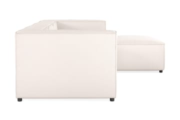 Cubo 4-sits Vändbar L-formad Djup Modulsoffa med Divan i Tyg - Vit - Möbler - Soffa - Divansoffa & schäslongsoffa - 3 sits soffa med divan