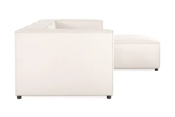 Cubo 4-sits Vändbar L-formad Djup Modulsoffa med Divan i Tyg - Vit - Möbler - Soffa - Divansoffa & schäslongsoffa - 3 sits soffa med divan