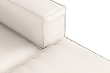 Cubo 4-sits Vändbar L-formad Djup Modulsoffa med Divan i Tyg - Vit - Möbler - Soffa - Divansoffa & schäslongsoffa - 3 sits soffa med divan