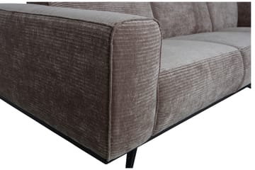 Deansh 3-Sits Soffa med Schäslong Höger - Taupe - Möbler - Soffa - Divansoffa & schäslongsoffa - 4 sits soffa med divan