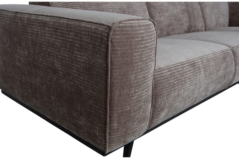 Deansh 3-Sits Soffa med Schäslong Vänster - Taupe - Möbler - Soffa - Divansoffa & schäslongsoffa - 4 sits soffa med divan