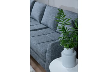 Destinye Hörnsoffa med Divan Vänster - Grå - Möbler - Soffa - Divansoffa & schäslongsoffa