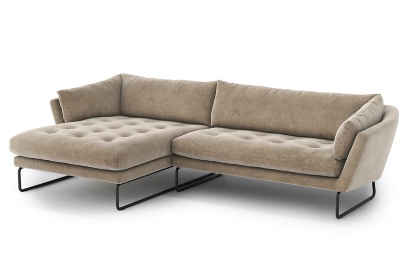 Divanbäddsoffa Gunntorp - Beige - Möbler - Soffa - Divansoffa & schäslongsoffa - 4 sits soffa med divan