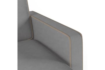 Divansoffa Bowen Grå - Novogratz - Möbler - Soffa - Divansoffa & schäslongsoffa - 3 sits soffa med divan