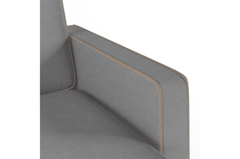 Divansoffa Bowen Grå - Novogratz - Möbler - Soffa - Divansoffa & schäslongsoffa - 3 sits soffa med divan