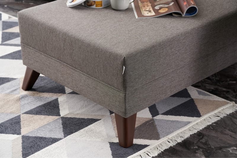 Divansoffa Burundi Höger - Brun - Möbler - Soffa - Divansoffa & schäslongsoffa - 4 sits soffa med divan