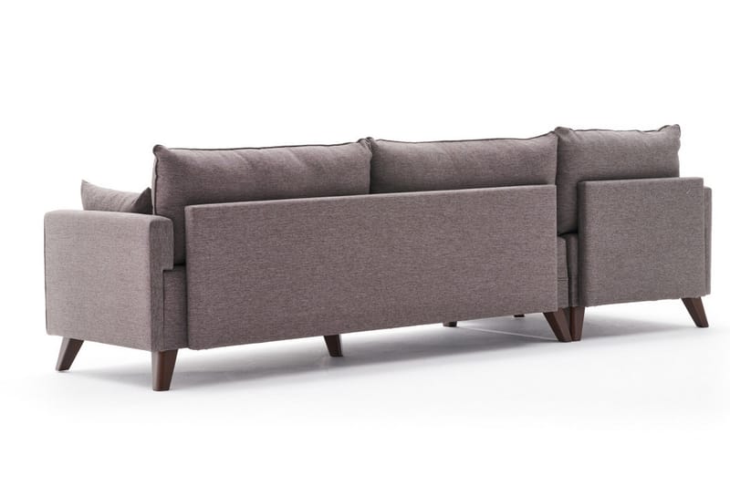 Divansoffa Burundi Vänster - Brun - Möbler - Soffa - Divansoffa & schäslongsoffa - 4 sits soffa med divan