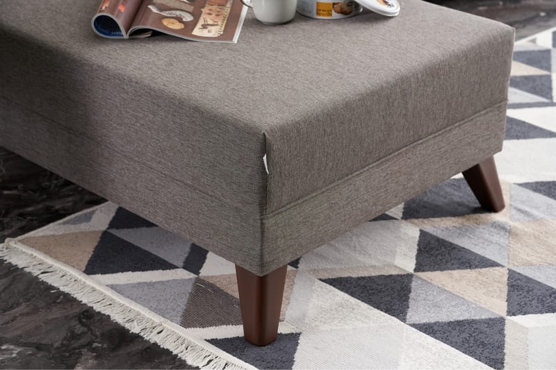Divansoffa Burundi Vänster - Brun - Möbler - Soffa - Divansoffa & schäslongsoffa - 4 sits soffa med divan