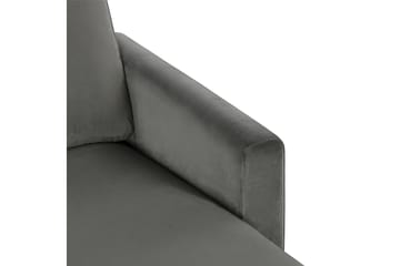 Divansoffa Chapman Grå/Sammet - Novogratz - Möbler - Soffa - Divansoffa & schäslongsoffa - 3 sits soffa med divan