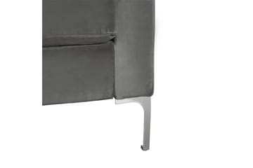 Divansoffa Chapman Grå/Sammet - Novogratz - Möbler - Soffa - Divansoffa & schäslongsoffa - 3 sits soffa med divan