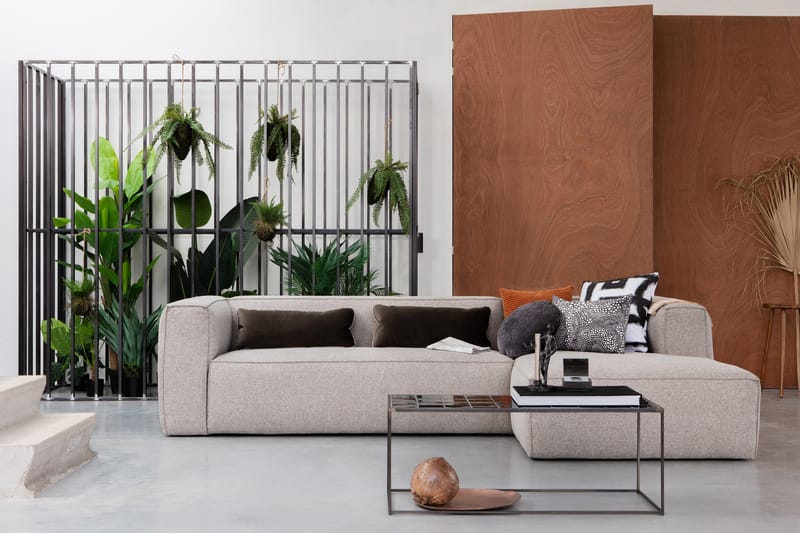 Divansoffa Cheshunt - Ljusgrå - Möbler - Soffa - Divansoffa & schäslongsoffa