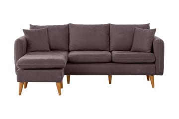 Divansoffa Franchak Vänster - Grå - Möbler - Soffa - Divansoffa & schäslongsoffa