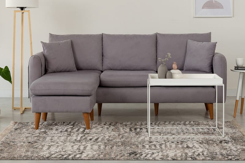 Divansoffa Hothan Vänster - Grå - Möbler - Soffa - Divansoffa & schäslongsoffa