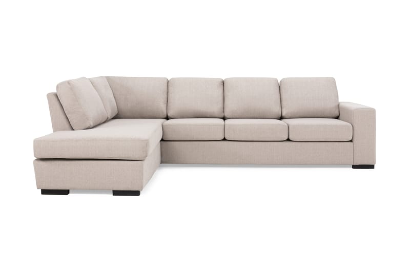 Divansoffa Rodrigo 4-sits Vänster - Beige - 4 sits soffa med divan - Divansoffa & schäslongsoffa