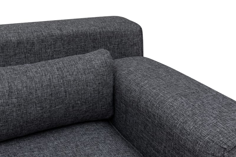 Divansoffa Tijuca Vänster - Grå/Svart - Möbler - Soffa - Divansoffa & schäslongsoffa - 4 sits soffa med divan
